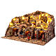 Illuminated village with real fountain for 8 cm Neapolitan Nativity Scene, 50x80x50 cm s5