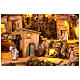 Illuminated village with real fountain for 8 cm Neapolitan Nativity Scene, 50x80x50 cm s6