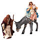 Flight into Egypt for 10 cm Neapolitan Nativity Scene, terracotta s2