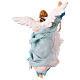 Anjo de terracota h 18 cm azul céu presépio napolitano s4