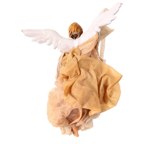 Angel statue height 18 cm beige terracotta Nativity scene Naples 4