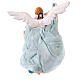Angelo di colore azzurro in terracotta h 15 cm presepe Napoli s4
