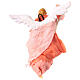Angelo in terracotta e stoffa h 15 cm rosa presepe Napoli s4