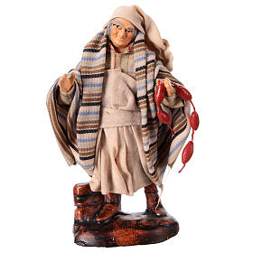 Statuina macellaio terracotta 10 cm presepe napoletano