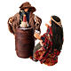 Card players for Neapolitan Nativity Scene, h 10 cm, terracotta and fabric s2