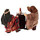 Card players for Neapolitan Nativity Scene, h 10 cm, terracotta and fabric s4