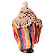 Old woman walking for Neapolitan Nativity Scene, h 10 cm, terracotta and fabric s4