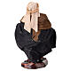 Baker with tray for Neapolitan Nativity Scene, h 10 cm, terracotta and fabric s4