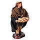 Statuina panettiere terracotta 10 cm presepe napoletano s2
