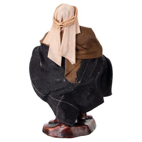 Figurka piekarza z terakoty 10 cm, szopka neapolitańska 4