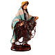 Fisherman with net for Neapolitan Nativity Scene, h 10 cm, terracotta and fabric s3