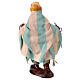 Pescatore con rete 10 cm terracotta presepe napoletano s4