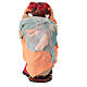 Woman with fruit basket on her head for 10 cm Neapolitan Nativity Scene, terracotta and fabric s4