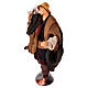 Wandering shepherd for 10 cm Neapolitan Nativity Scene, terracotta and fabric s2