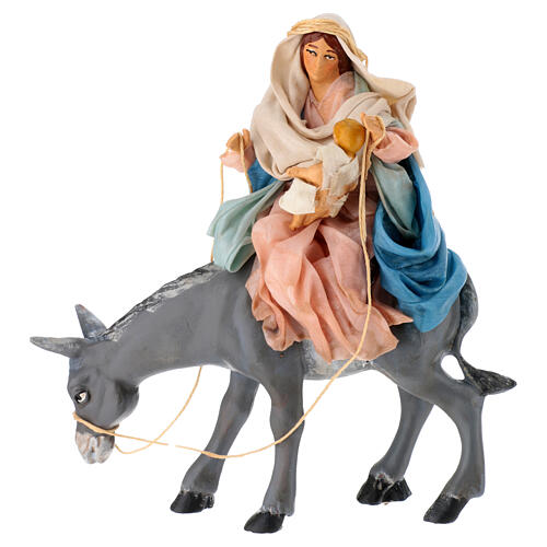 Flucht nach Ägypten, neapolitanischer Stil – für 12 cm Krippe 4