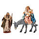 Flight into Egypt, h 12 cm, for Neapolitan Nativity Scene, terracotta s1