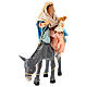 Flight into Egypt, h 12 cm, for Neapolitan Nativity Scene, terracotta s2