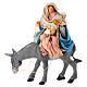 Flight into Egypt, h 12 cm, for Neapolitan Nativity Scene, terracotta s4