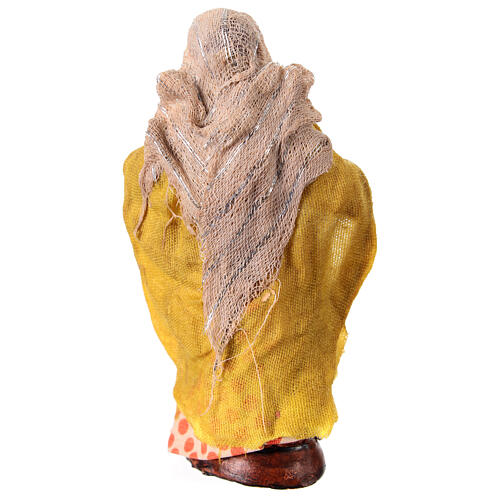 Donna al balcone h 12 cm terracotta presepe napoletano 4