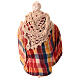 Old lady, terracotta and fabric, Neapolitan Nativity Scene with 12 cm characters s4