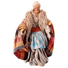 Anciana 12 cm belén napolitano terracota paseo