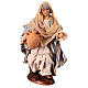 Shepherd with jug, terracotta and fabric, Neapolitan Nativity Scene with 12 cm characters s1