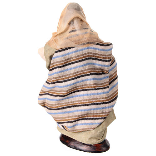 Pasterz z dzbankiem - figurka z terakoty, szopka neapolitańska 12 cm 4