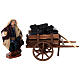 Coalman with cart, h 10 cm, Neapolitan Nativity Scene s3