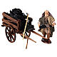 Terracotta coalman with cart for 12 cm Neapolitan Nativity Scene s2