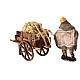 Carro campesino heno horca 10 cm terracota belén Nápoles s4