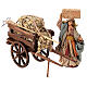 Carro presepe napoletano 12 cm contadino fieno forcone s2