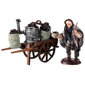 Carro castañas 10 cm belén napolitano terracota