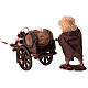 Carro venditore di vino terracotta h 12 cm presepe Napoli s4