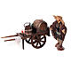 Terracotta wine seller with wagon h 12 cm Naples nativity scene s1