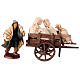 Peasant with cart of bags, h 10 cm, Neapolitan Nativity Scene s3