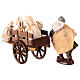 Peasant with cart of bags, h 10 cm, Neapolitan Nativity Scene s4