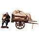 Carro camponês sacos presépio napolitano 12 cm s3