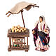 Banchetto uova e contadina presepe napoletano 10 cm s1