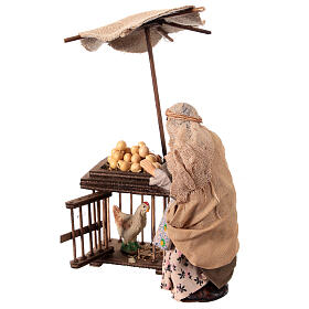 Peasant with egg stand 12 cm Neapolitan nativity scene