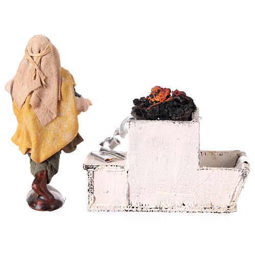 Scena fabbro 10 cm presepe napoletano terracotta 4