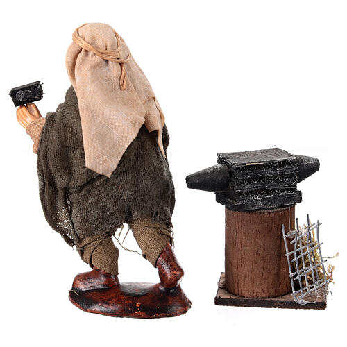Blacksmith with anvil, h 10 cm, Neapolitan Nativity Scene 4