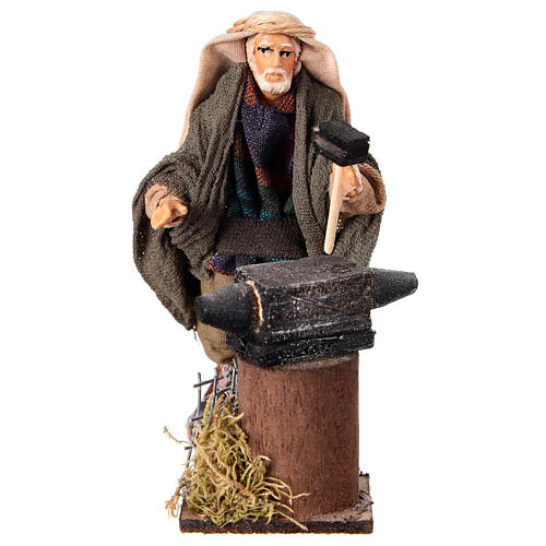Kowal z kowadłem wys. 10 cm, szopka neapolitańska 1