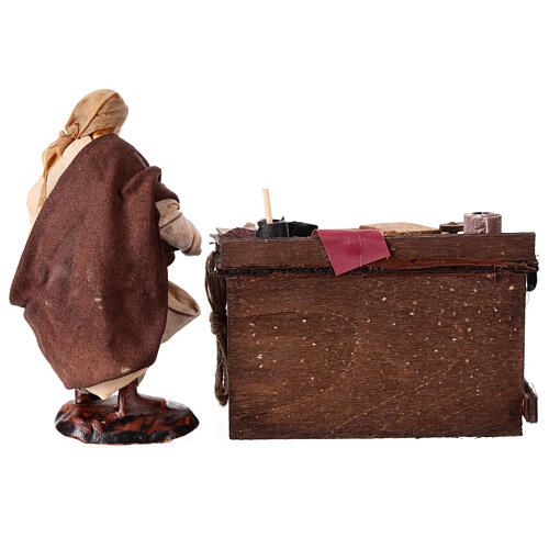 Banco ciabattino h 12 cm terracotta presepe napoletano 4
