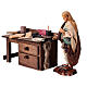 Cobbler with workstation h 12 cm terracotta Neapolitan nativity scene s2