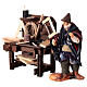 Tischlerbank mit Tischler, Krippenfigur, Terrakotta, neapolitanische Krippe, für 10 cm Krippe s2