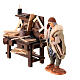 Carpenter's bench with terracotta figurine for 12 cm Neapolitan Nativity Scene s3