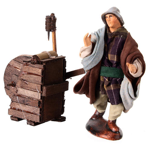 Estatua afilador terracota 10 cm belén napolitano 3