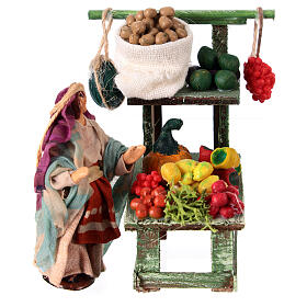 Banco frutta 6 cm presepe napoletano terracotta