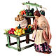 Market stall with fruits and seller for 8 cm Neapolitan Nativity Scene s2