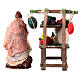 Market stall with fruits and seller for 8 cm Neapolitan Nativity Scene s4